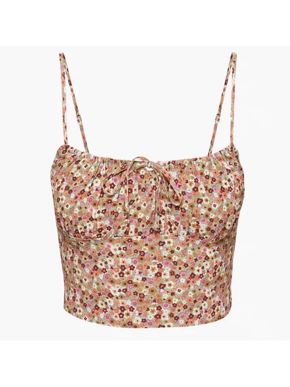 Aritzia Sunday Best Floral Cropped Top Camisole